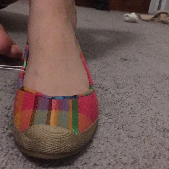 NWT✨ multicolored plaid wedge SZ 5.5 - Picture 8 of 8